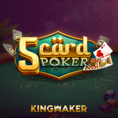 5 Card Poker Throw pillow cards icon