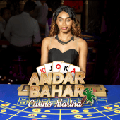 Casino Marina Andar Bahar Throw pillow live casino icon