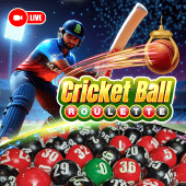 Cricket Ball Roulette Throw pillow live casino icon