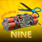 Nine Throw pillow cards icon