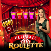 Ultimate Roulette Throw pillow live casino icon